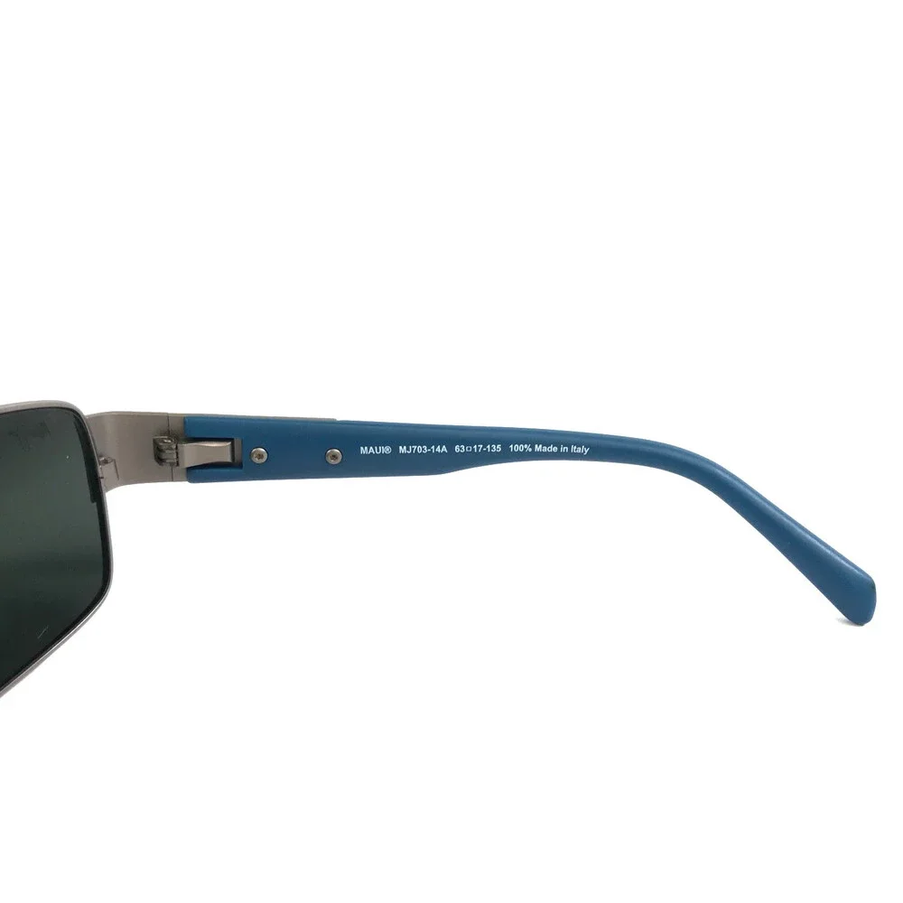 Maui Jim Sunglasses OHIA MJ703-14A Satin Grey/Blue Frames w/ Neutral Gray Lenses